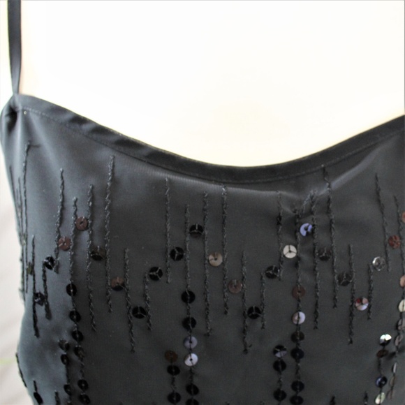 New York & Company Tops - NY&Co Black Sequin Camisole NWOT